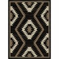 Mayberry Rug 7 ft. 10 in. x 9 ft. 10 in. Tacoma Rialto Black Rectangle Area Rug TC6473 8X10